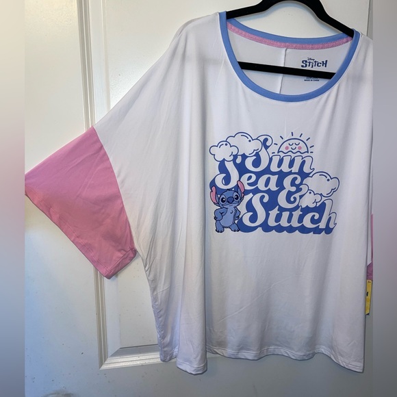 Disney XL Stitch Women's Sleep Tee - Picture 4 of 9